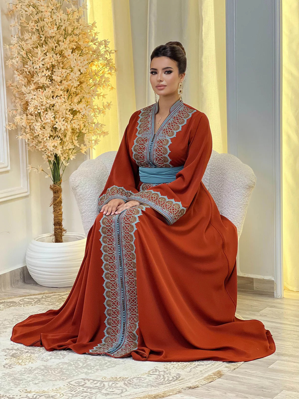 Rawia Kaftan – Handcrafted Moroccan Kaftan Dress