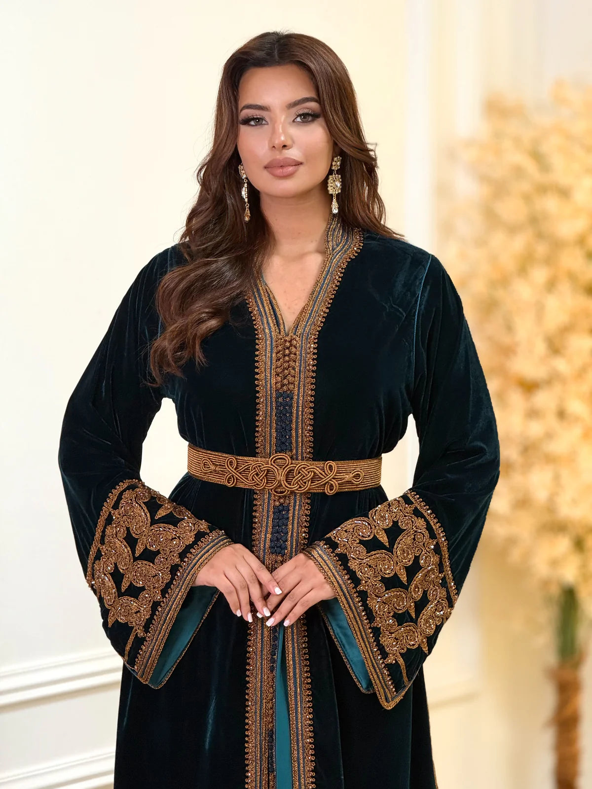 Karima Black Takchita – Two-Piece Moroccan Ceremonial Dress