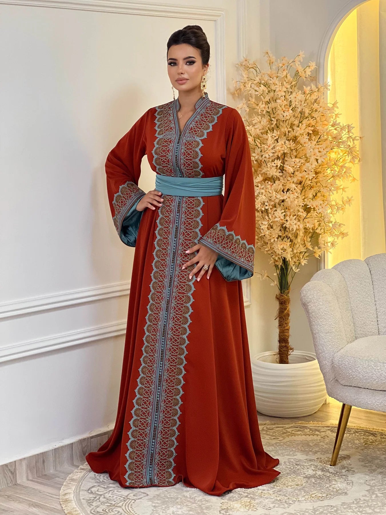 Rawia Kaftan – Handcrafted Moroccan Kaftan Dress