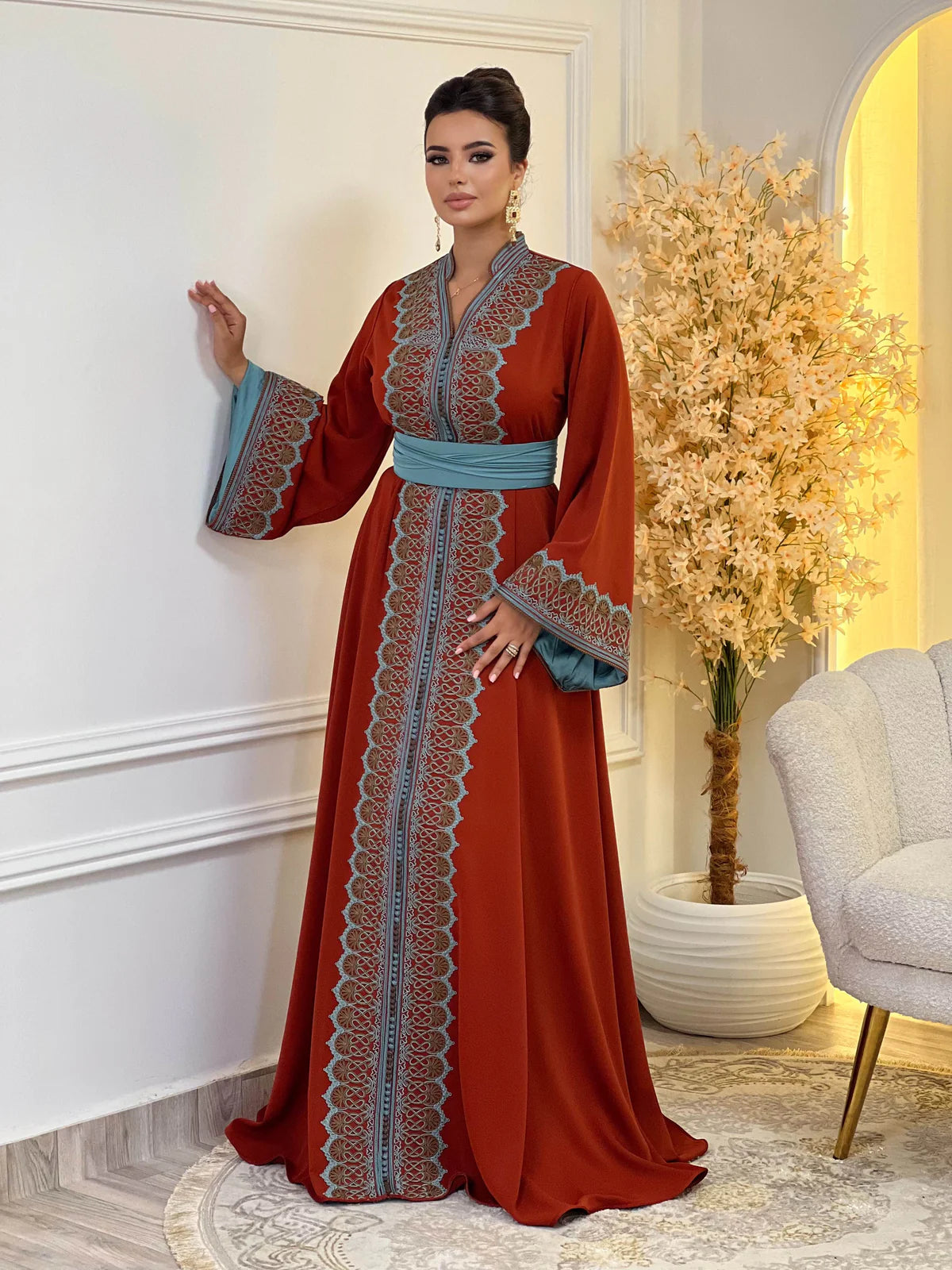 Rawia Kaftan – Handcrafted Moroccan Kaftan Dress